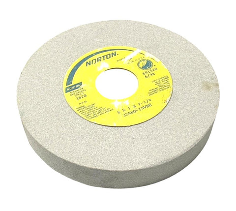 Norton 32A80-I8VBE Surface Grinding Wheel 6" x 1" x 1-1/4" 14 Grit 3820 RPM