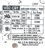 Lot of (2) Allen-Bradley 1492-CB1G030 Ser. B Circuit Breaker 1-Pole 2A 277VAC