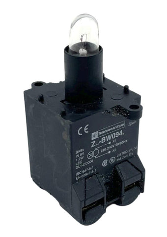 Telemecanique ZB3-BW094 Pilot Light Module 220/240V 50/60HZ 2 Watts