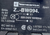 Telemecanique ZB3-BW094 Pilot Light Module 220/240V 50/60HZ 2 Watts