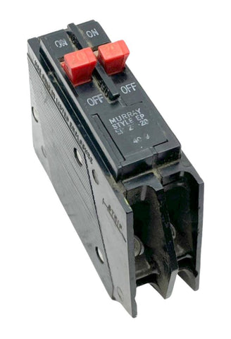 Murray EP2020 2 Pole Twin Circuit Breaker 20/20A 120/240VAC Plug-In Feed-Thru