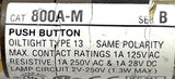 Allen-Bradley 800A-M Series B Illuminated Amber Push Button Switch 1A 125VAC