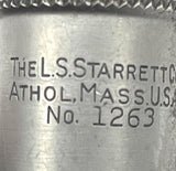 L.S. Starrett 1263 Stainless Steel Micrometer Head 0-24" W/ Mount