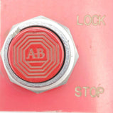 Allen-Bradley 800T-KA Ser. T Red Lock / Stop Push Button Switch NEMA 4,13