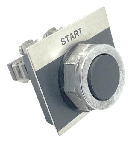 General Electric CR103MBNEB Black Push Button Switch With Start Legend Plate