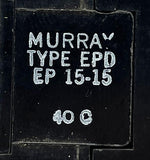 Murray EP1515 Double Pole Circuit Breaker 15A 240VAC 1 PH Feed-Thru