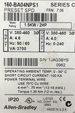 Allen-Bradley 160-BA04NSF1 Ser. C 160 SSC Variable Speed Drive 380-460V 2HP 3PH