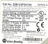 Allen-Bradley 22B-V2P3N104 Ser. A PowerFlex 525 AC Drive 0.4kW/0.5HP 3 PH 230V