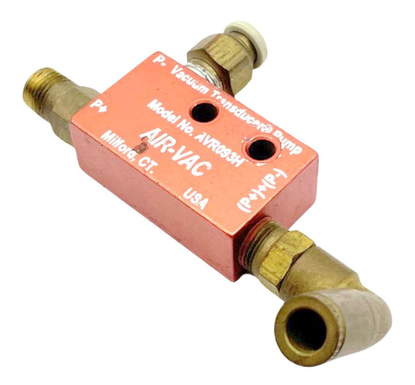 AirVac AVR093H 3Way Vacuum Transducer Pump Air Exhaust Valve Surplus Select
