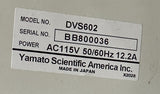 Yamato DVS602 Programmable Gravity Convection Drying Oven 500°F 115VAC