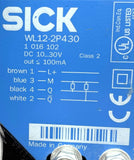 Sick WL12-2P430 Polarized Photoelectric Sensor 0-7M Range 80A 4-Pin 10/30VDC