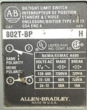 Allen-Bradley 802T-BP Ser. H Oiltight Limit Switch Enclosure Type 4,13 120-600V