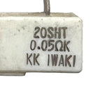 Iwaki 20SHT Resistor 0.05 Ohms W/Mount