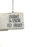 Iwaki 20SHT Resistor 0.15 Ohms W/ Mounting Bracket