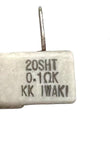 Iwaki 20SHT Resistor 0.1 Ohms W/ Mounting Bracket