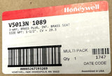 Honeywell V5013N 1089 3-Way Brass Plug 1-1/2" NPT