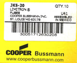 Bussmann JKS-20 Limitron Fast-Acting Class J Fuse 20A 600VAC - Box of (10)