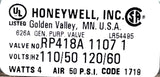 Honeywell RP418A11071 Pneumatic Relay 110/120V 50/60HZ 4W 50 PSI Surface Mount