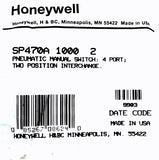 Honeywell SP470A 1000-2 Pneumatic Manual Switch 4 Port 2 Position Interchange