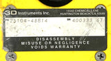 3D Instruments 25104-48B14 Air Gauge 30 PSI 30 In Hg 1/4 NPT