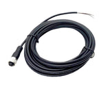 Finecables LE00M12F5M Female Molded Cable M12 Connector Unshielded