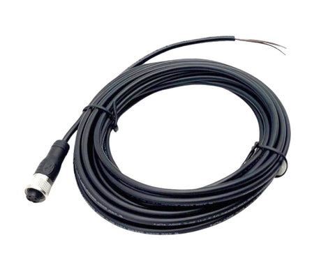Finecables LE00M12F5M Female Molded Cable M12 Connector Unshielded