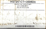 Johnson Controls VG7241CT+3008D0 Control Valve NPT 1/2IN 2-Way Brass