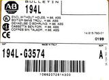 Allen Bradley 194L-G3574 ABS Enclosure Without Holes 80.2 Cubic IN Series A
