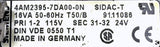 Siemens 4AM2395-7DA00-0N Transformer 115V Primary 24V Secondary 50-60Hz