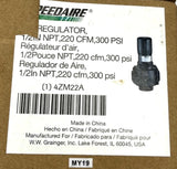 SPEEDAIRE 4ZM22A Air Regulator 1/2IN NPT 220CFM 300 PSI Black