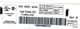 Lot of (3) Allen-Bradley 1492-FB1C30 Ser. B Fuseholder 30A 600V Class CC Fuses