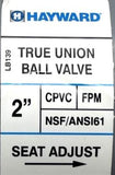 Hayward LB139 True Union Ball Valve 2IN PVC EPDM NSF/ANSI61