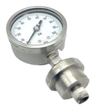 PIC 4001-2LE Heavy Duty Air Pressure Gauge 4" SST 1/2" NPT Lower 0-100PSI