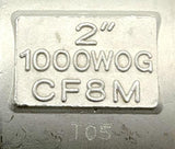 Haitima C.F.F. SS-2 Ball Valve 2IN 1000WOG CF8M Stainless Steel