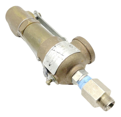 Kunkle 913BDCM06-LE Bronze Safety Relief Valve 1/2" NPT 450PSI 5" Length