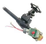 Crane B3604XU-W 3/4" Gate Valve Class 800 1975PSI W/ ASCO Red-Hat Solenoid Valve