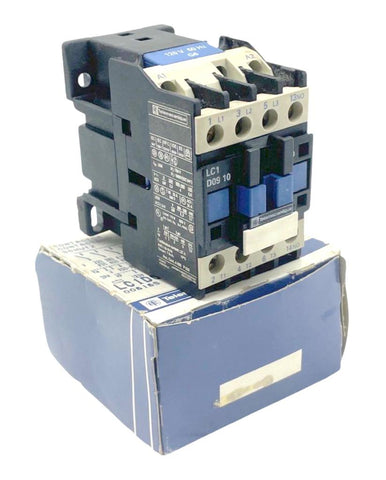Telemecanique LC1D0910G6 3-Pole Contactor 9A 600V 3-Phase 120V 60HZ Coil