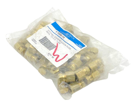 Johnson Controls F-1000-14 Compression Plug Sealing Cap 1/4" OD - Pack of (50)