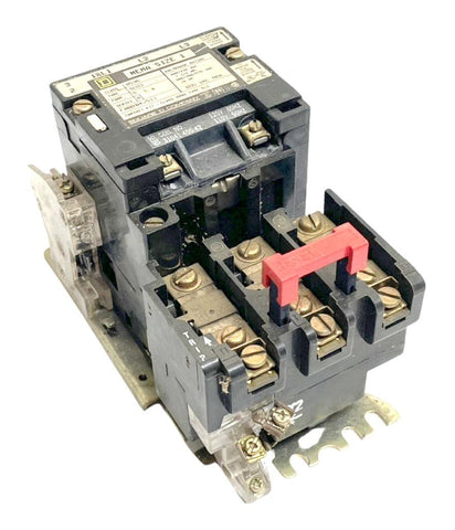 Square D 8536SCO3 Type S Motor Starter 3-Pole NEMA Size 1 7.5-10HP 600VAC Max