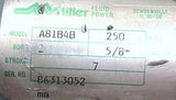 Miller A81B4B Pneumatic Air Cylinder 2" Bore 7" Stroke 250PSI
