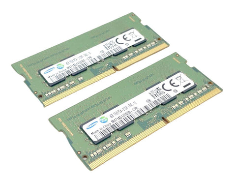 Lot of (2) Samsung M471A5143DB0-CPB 4GB 1Rx8 DDR4 2133Mhz Laptop RAM Memory