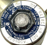 Peter Paul Electronics 2209DCV Solenoid Valve 120V 60HZ 12W 75PSI 5/32" Orifice