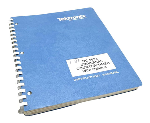 Tektronix DC 503A Universal Counter/Timer With Options Instruction Manual