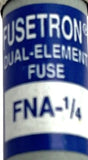 Lot of (5) Fusetron FNA-1/4 Dual-Element Electrical Fuse 0.25A 125/250VAC