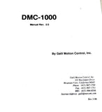 Galil DMC-1000 Revision 2 Instruction Manual