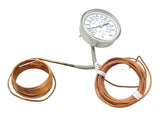 Johnson Controls T-2100-207 Flush Mount Analog Thermometer 40-240°F 0-115°C