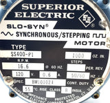 Superior Electric SS400-P1 Slo-Syn Synchronous Stepping Motor 16.6RPM 120V 0.6A