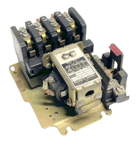 Square D 8536BA02 Series A Full Voltage Motor Starter 4-Pole NEMA Size 0 600VAC