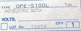 Omron OPE-S100L Photoelectric Switch w/ Mounting Bracket 1M 10-30VDC