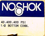 NOSHOK 40.400.400 PSI Pressure Gauge 1/2 Bottom Connector Stainless Steel